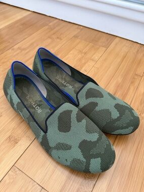 Rothy's Women's Green Camo Loafers